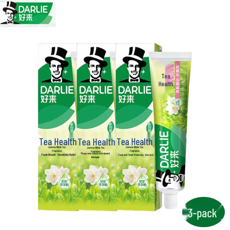 Darlie Tea Protect Jasmine White Tea Toothpaste (3-Pack)