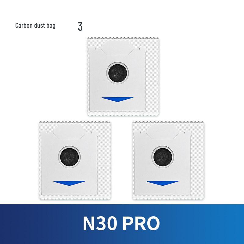 Ecovacs N30 Pro Accessory Kit: Dust Bag, Cloth, Roller, Edge Brush, Filter, Cleaning Liquid