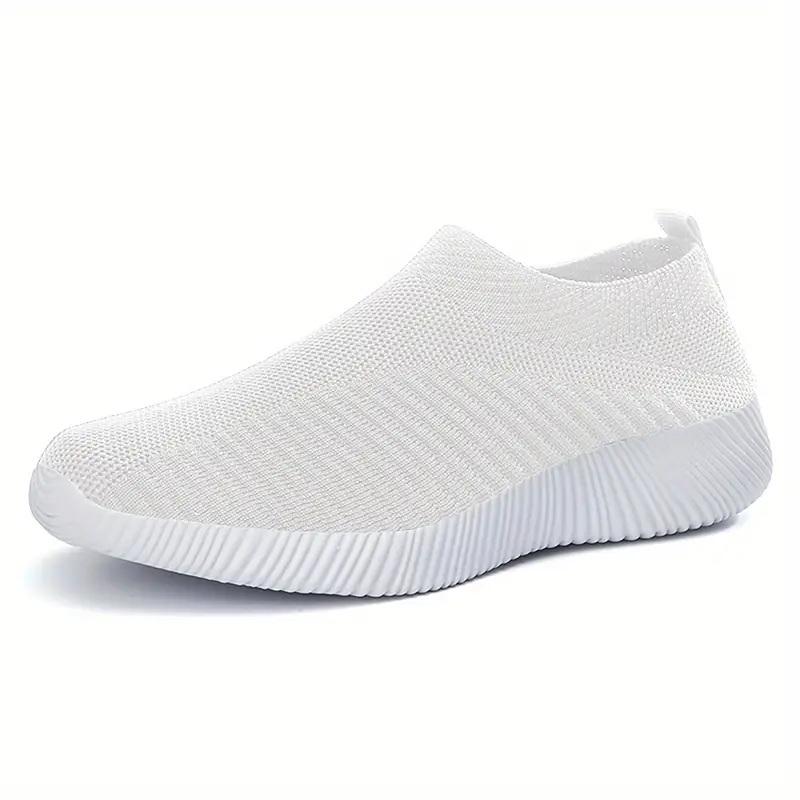 Women's Shoes Lightweight Breathable Mesh Slip-On Sneakers Black White Sport Running for Casual Party Fashion Ladies Shoes