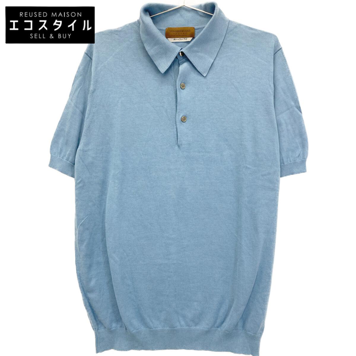 

TOMORROWLAND [Отличное состояние] 61-02-22-02011 Трикотажная рубашка поло из шелка и хлопка/ топы M синийПодержанный