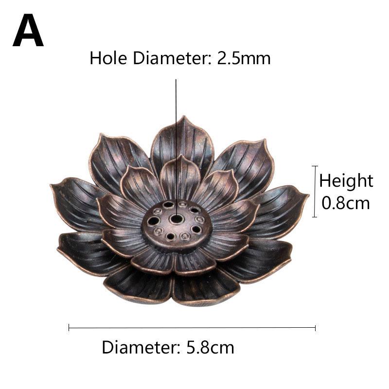 Meditation Buddha Sandalwood Stick Holder Burner Round Dish Lotus Flower Catcher Plate Incense Holders Home Decor kadzidełka