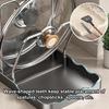Pot Cover Holder Rack Vertical Spoon Drying Stand With Drip Tray Stainless Pan Cover Organizer For Kitchen Baking Cooking Pantry