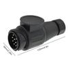 13Pin Towing Bar Socket 12V Wiring Connector Adapter Trailer Light Converter Adapter Plug Caravans Socket Adapter for Vehicle RV