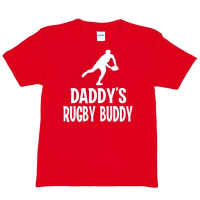 Daddy's Rugby Buddy Funny T-shirt 6 Nations Tee Boys Birthday Gift