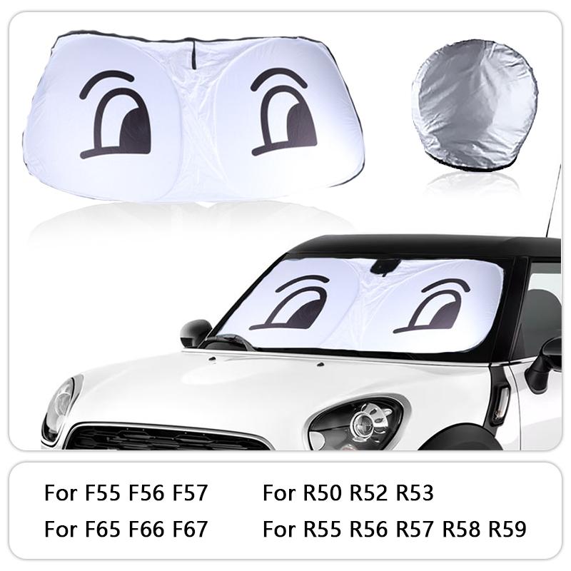 Car Front Window SunShade Cover Blocks UV Reflector For Mini Cooper One R50 R53 R56 R60 F55 F56 R58 R59 Windshield Sunshade