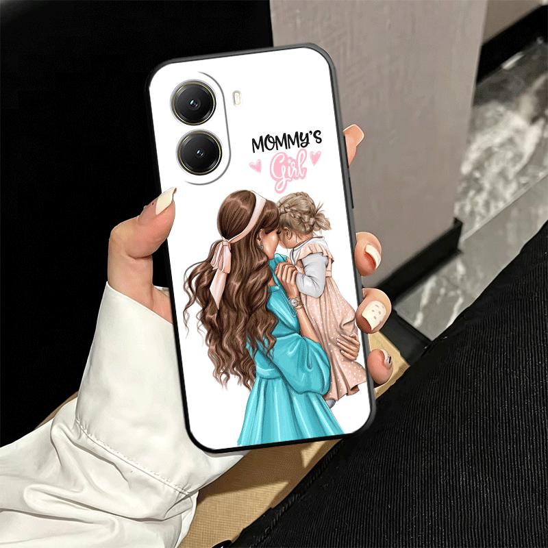 Mom Baby Girls Theme Soft Phone Case for Xiaomi Poco X5 X6 X7 X8 Pro Max X3 F7 F8 Ultra M8 M7 M6 M5 Redmi 15 15C 14C 13C 12C X4