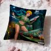 Hot IIce Spiceew Cushion Cover Soft Washable Pillow Case Multi-Scene for Couch Bed Travel Office Use