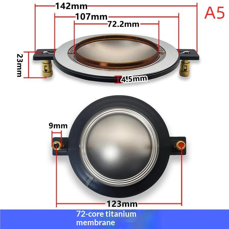 1Pcs Titanium Compression Driver Diaphragm Speaker Voice Coil Unit Multiple Sizes High Fidelity For Speaker Repair Replacement