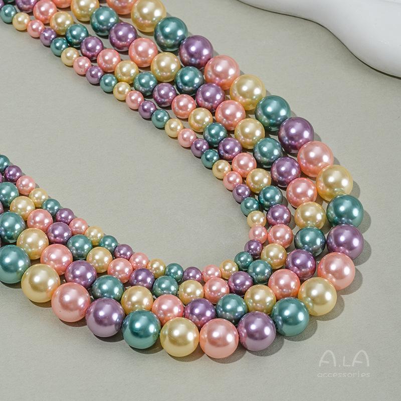 Contas de Pérola Barroca de Cores Misturadas para Fazer Colares DIY