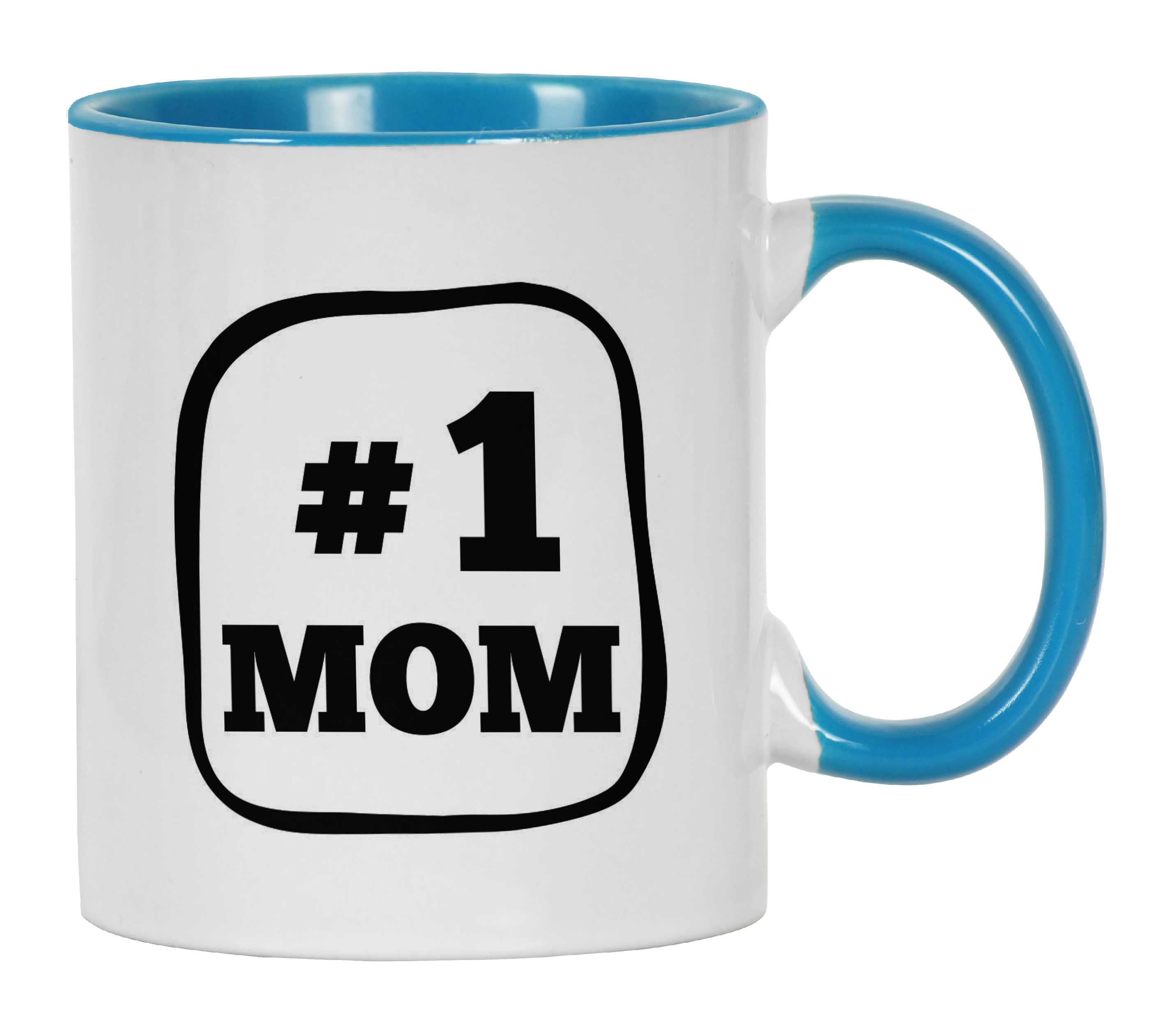 

Inkdotpot #1 Mom Novelty 11 Oz Ceramic Coffee Mugs Great Gift For Mothers Mother s Day Gift 11oz небо синє кольору