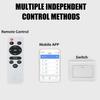 300W Modern RGB Dimmable Music Ceiling Lamp Remote&APP Control Ceiling Lights for Home Speaker Lighting Fixture AC180-265V
