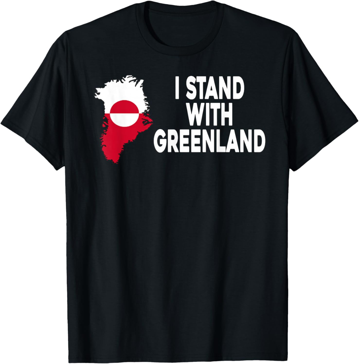 I Stand with Greenland Support Greenlanders Greenland Flag T-Shirt S разноцветный