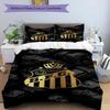 Fc Crest Design Printed Pattern Duvet Cover Set – includes 1 duvet cover and 2 matching pillowcases Bedroom decor Christmas gifts