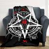 1pc Baphomet Satanism Throw Blanket Soft Flannel, Cozy All Season Polyester Perfect for Home, Office