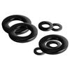 Black Zinc Plated 304 Stainless Steel Flat Washer, M2-M20, GB97 Standard.