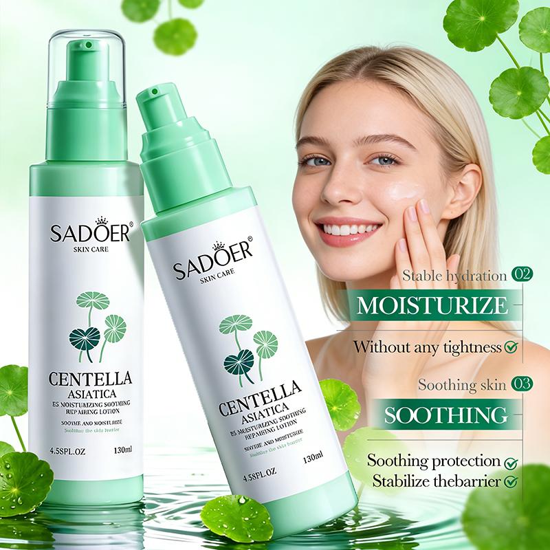 SADOER Centella Moisturizing Face Lotion Anti-aigng Anti Wrinkles Soothing Nourishing Whitening Facial Serum Essence Skin Care