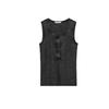 Spring and Summer New Women's Clothing Cotton Blended Multi-Color Washed Rib Vest round Neck Sleeveless Tops 3253338