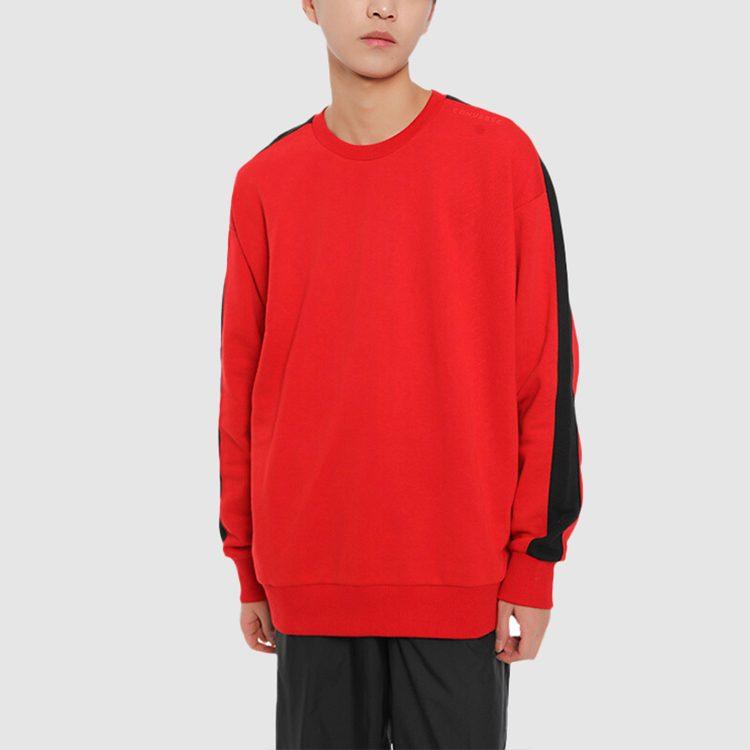 Converse Sweatshirts Men's Red Crew Neck Moderate Regular 10017989-A03