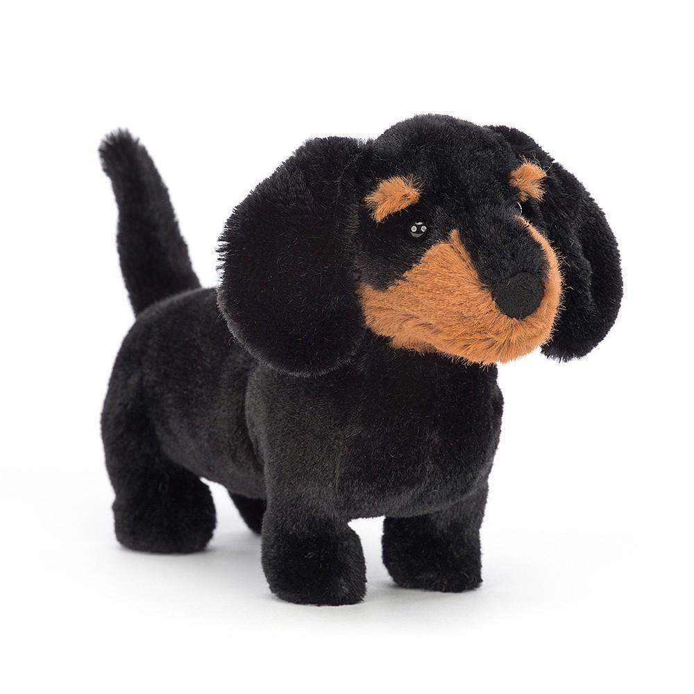 Jellycat Dog Series Animal Freddy Dachshund Black Cute Fun Doll Plush Doll 13cm Height