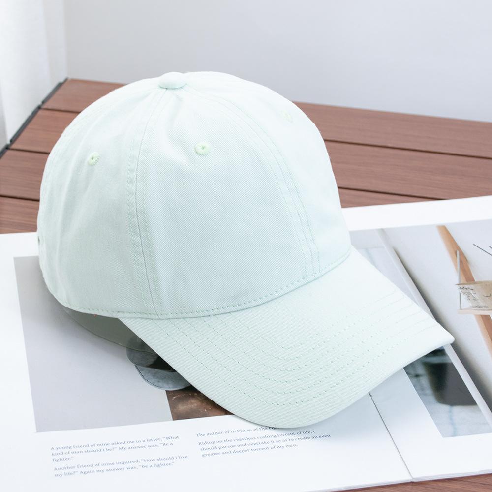 High-quality Pure Cotton Light Board Solid Color Versatile Baseball Cap for Men and Women Soft Top Casual Big Head Circumference Showing Face Small C