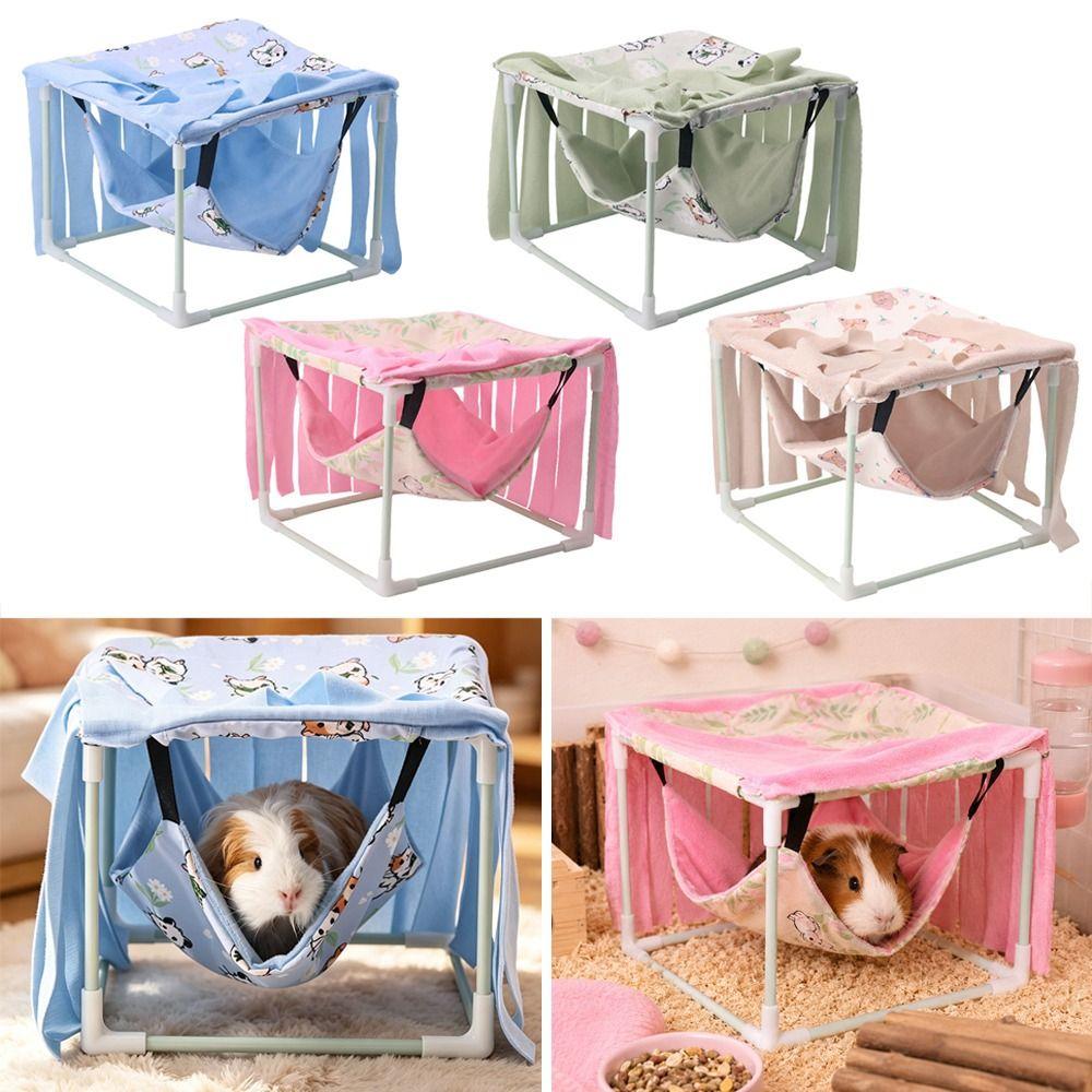 Breathable Ferret Hamster Hammock Soft Hanging Hammock Guinea Pig Hiding Nest  For Guinea Pig