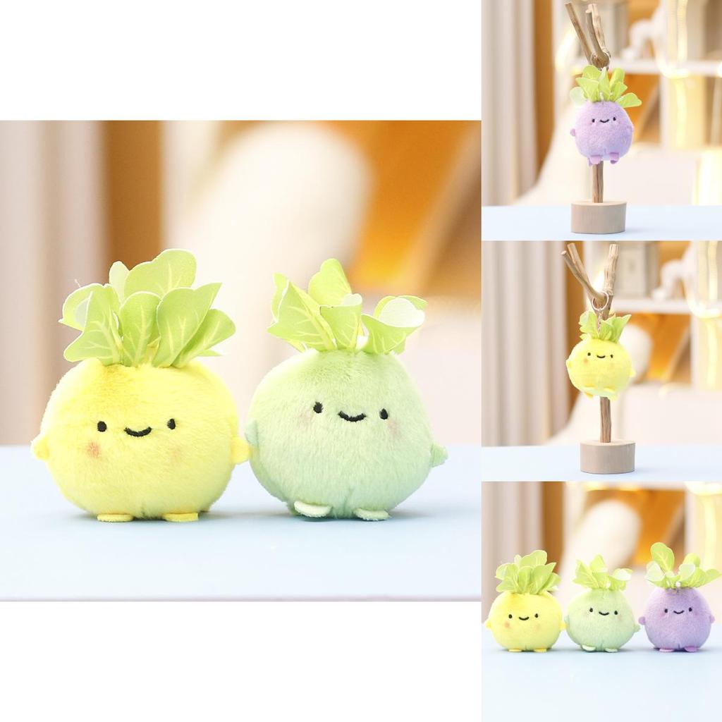 Soft And Plush Vegetable Cabbage Toy Lovable Doll Keychain Collectible For All Ages