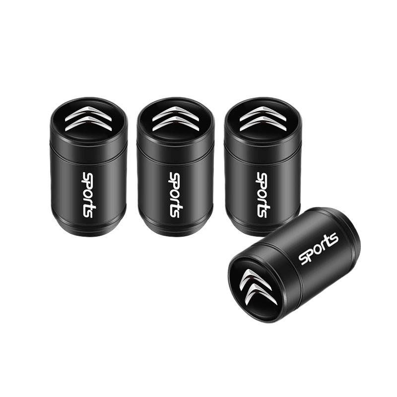 Aluminum Alloy Car Tire Valve Stem Caps Wheel Valve Accessories For Citroen C5X e-C4 X e-C3 C4 C3 C5 Berlingo C-Elysee C-Crosser sdcr63