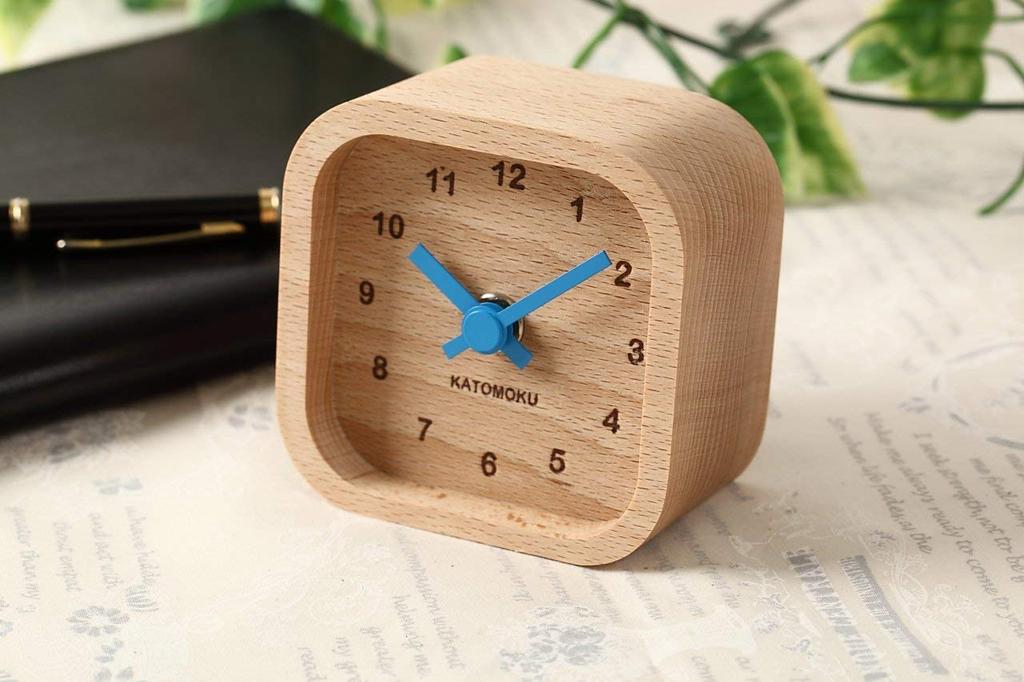 KATOMOKU Mini Clock Corner Blue Tree Beach Km-25
