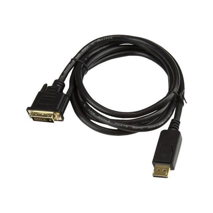 Câble Adaptateur DisplayPort Vers DVI - StarTech.Com - DP2DVI2MM6 - 1,8 M - 1920x1200 - Noir