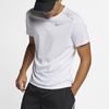 Nike Dri-Fit Miler Running Quick-Dry Crew Neck T-Shirt Men Tops White AJ7566-100