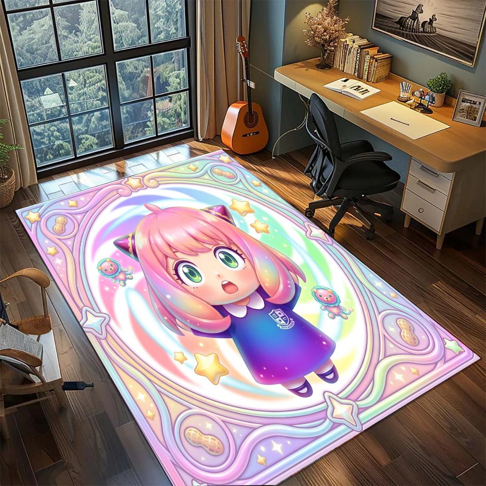 Anya Forger Non Slip Gamer Bedroom Large Area Washable Floor Mat Rug Carpet Home Decor.-TING