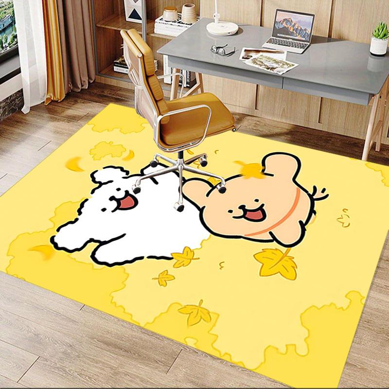 1PC Two Bears Non-Slip Floor Carpet Compatible for Office&Living Room&Bedroom&Dining Room - Flat-Weave Machine-W284