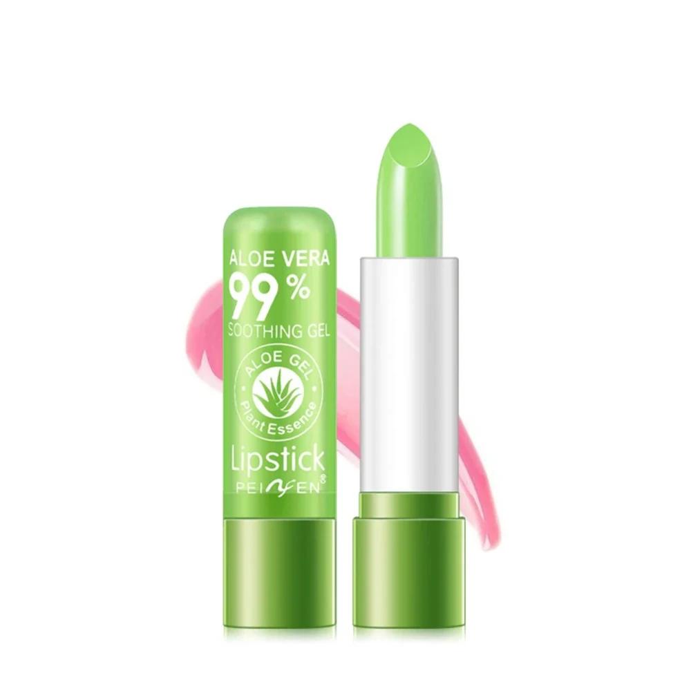 Aloe Vera Color Changing Lip Balm Moisturizing Repairing Waterproof Temperature-Activated Lipstick for Dry Hydration 1 pcs 01