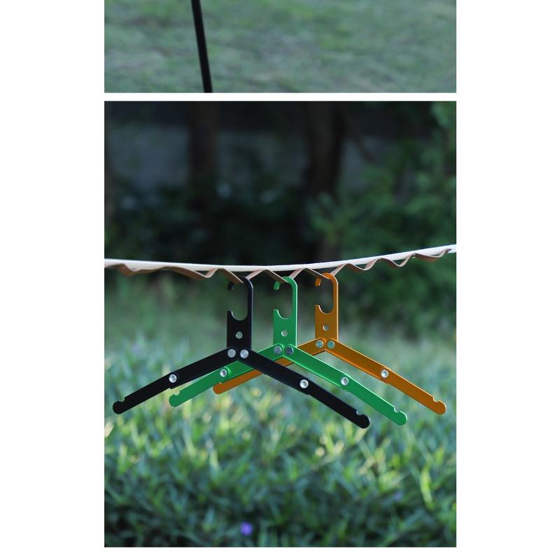 Multifunctional Aluminum Alloy Foldable Clothes Hanger For Outdoor Camping Home Travel