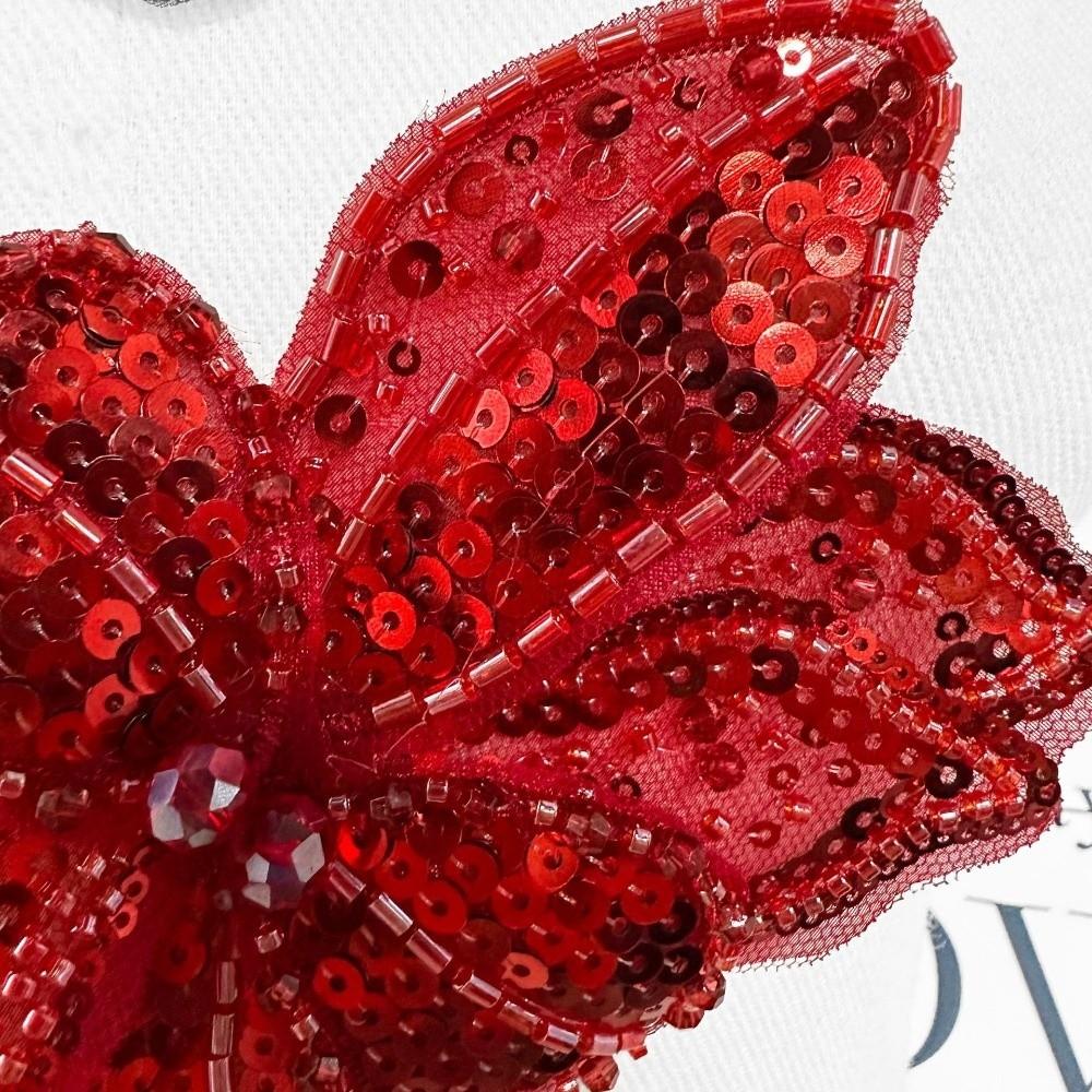 Lace Sequin Studded Clothing Corsage Three-dimensional Flower 3D Flower Patch Cloth
