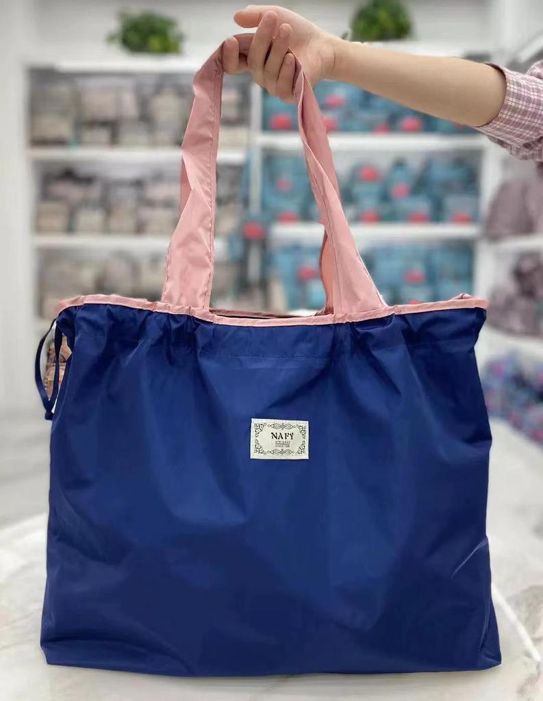 Eco-Friendly Waterproof Foldable Shoulder Shopping Bag - Large Capacity