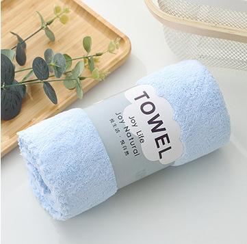 1PC 35*75cm Towel Coral Velvet Towel Strong Water Absorbing Soft Face Washing Towels Soft Absorbent Face Bath Towel Set