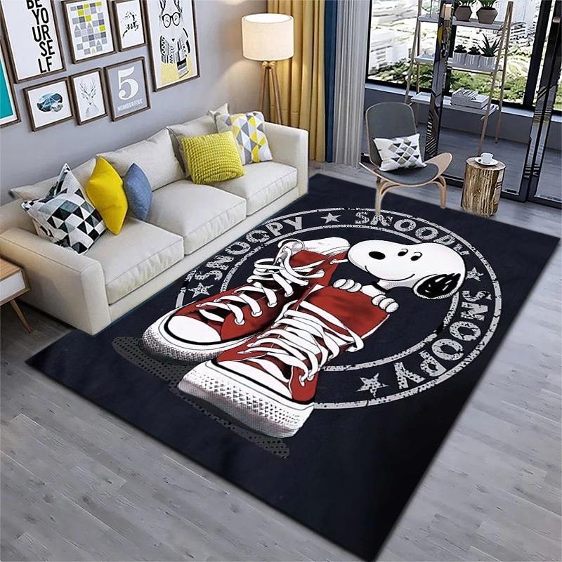 1PC Snoopy Rug - home decoration Carpet For Living Room Bedroom Flooring Computer Chair Area Rug