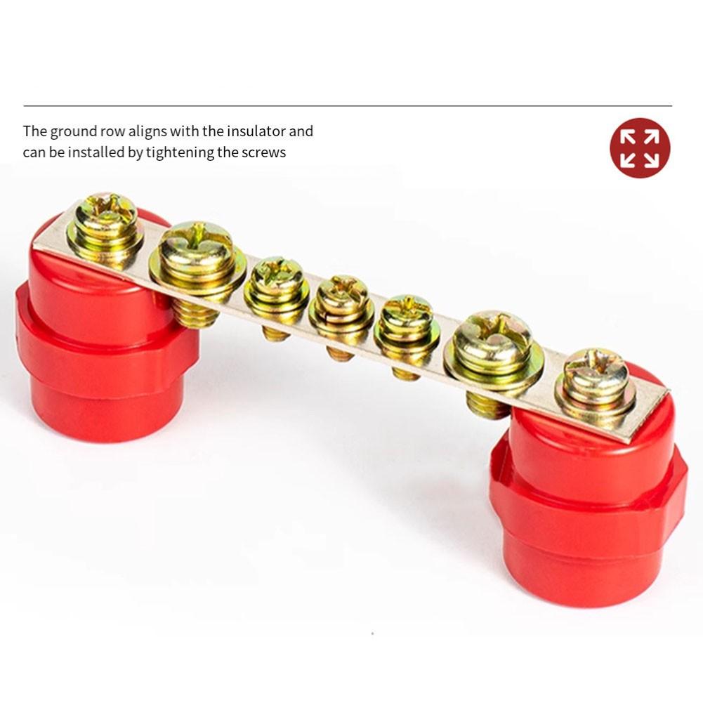 

Pack of 10 Red BMC Busbar Spacers SM30 M6 for Enhanced Electrical Safety