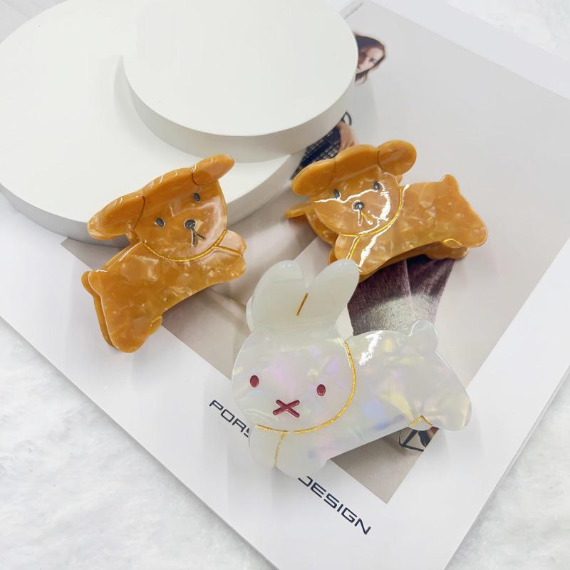 1/2pcs Cute and Playful Dog Rabbit Animal Hair Clip, Bangs Clip, Hair Clip, Simple and Cute Top Shark Hair Accessory