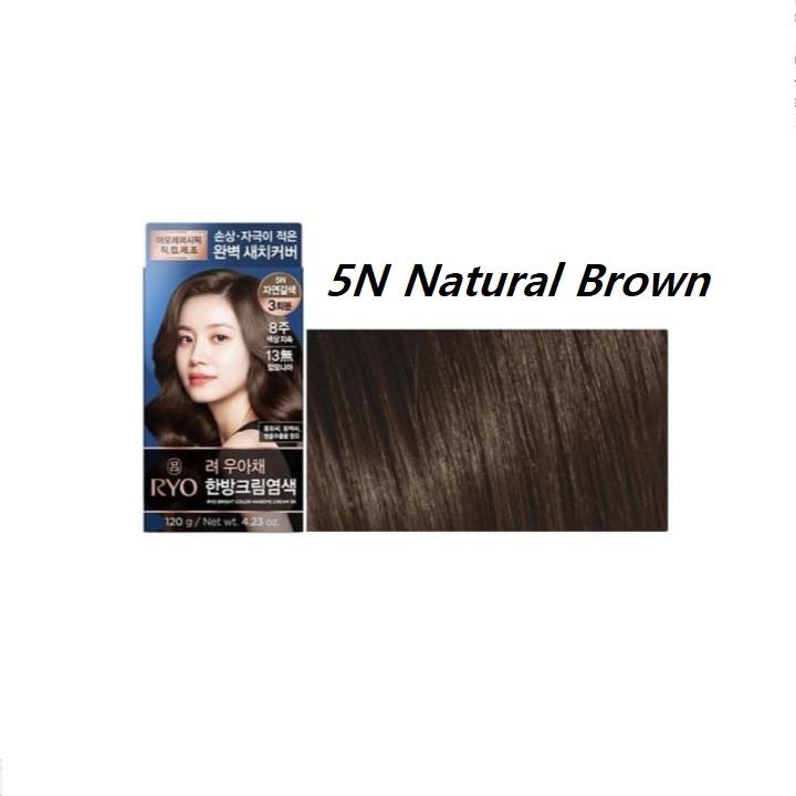 Crema Tinte para el Cabello Color Brillante #5N Marrón Natural 120 g