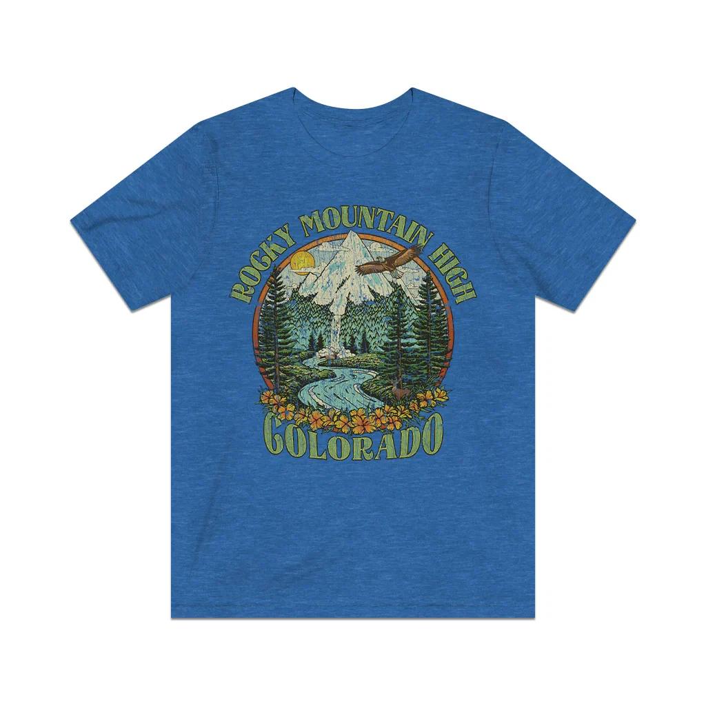 Rocky Mountain High 1972 Vintage Men s T shirt S