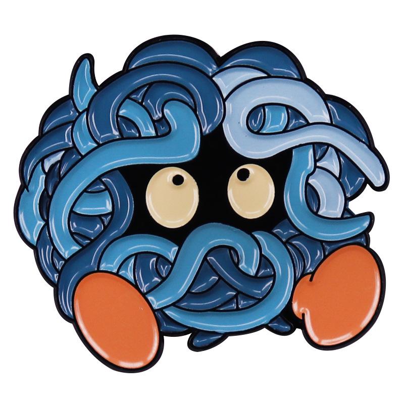 Anime Games Tangela Lapel Pins Backpack Jeans Enamel Brooch Pin Women Fashion Jewelry Gifts Cartoon Badges