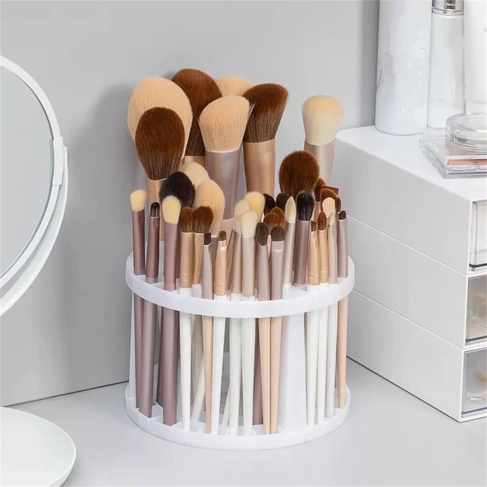 White Splicing Multiple Lattices Desk Pen Holder Pencil Storage Box School Office Stationery Pen Storage Brush Stand Storage Box