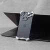 Irregular Metal Bumper Phone Case For IPhone 17 16 15 14 13 12 Pro Max Plus Lens Film Protection Bare Aluminum Shockproof Cover