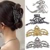 1 Pièce Halloween Pinces à Cheveux Araignée Noire avec Design de Charme Perle, Pinces à Cheveux Métal Gothique Punk Maintien Fort Accessoires Cheveux