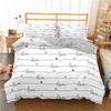 I Love You Duvet Cover Microfiber 2/3 Pcs Bedding Set Queen/King/Full/Twin Letter Hello Love Quilt Cover for Lovers Girls Spouse