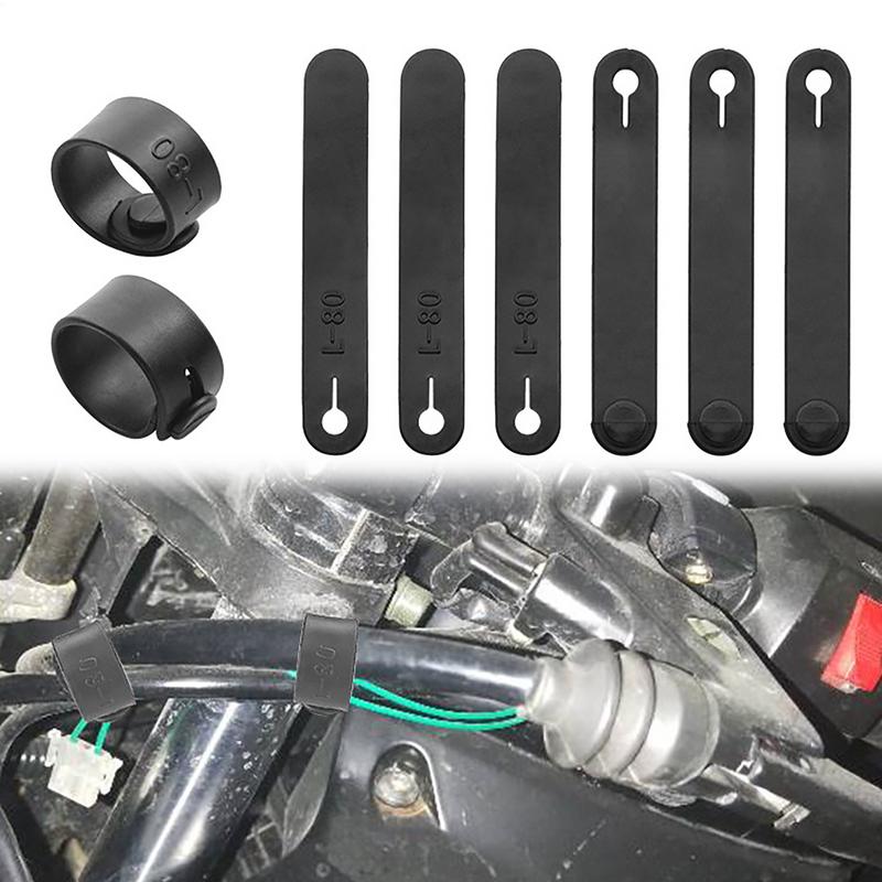 6 Stück Motorrad Gummi Rahmen Sicherungskabel Gummi Kabelbinder Kabelbaum Universal Auto Motorrad Gummi Bänder