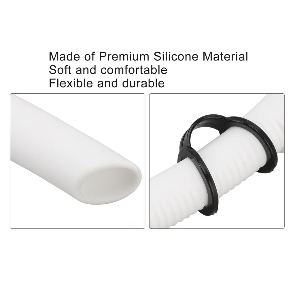 Diving Breathing Tube Foldable Soft Mouthpiece Silicone Freediving Snorkel for Spearfishing Swimming Snorkeling