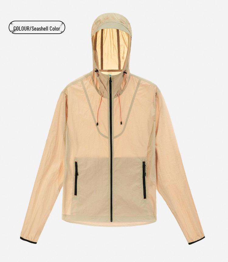 Herren UPF50+ Leichte Sonnenschutzkleidung Jacke - UV-Schutz, Kühleffekt, Vielseitig, Dünne Haut Jacke für Sommer Paare.